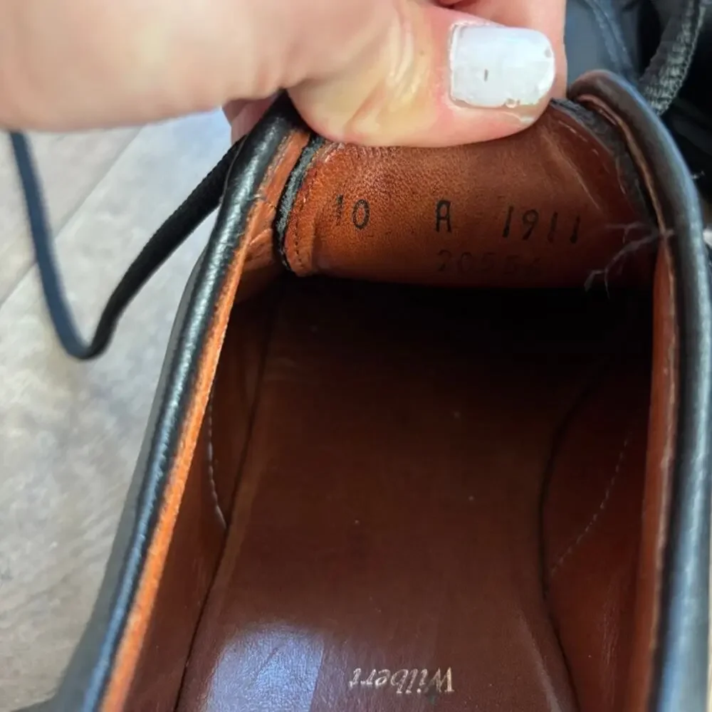 Allen Edmonds Wilbert Black Leather Loafers Size 10